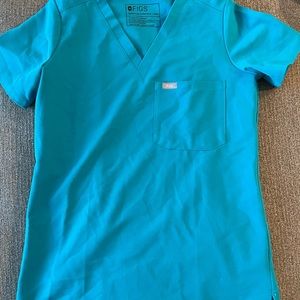 Teal Figs Catarina Scrub Top XXS